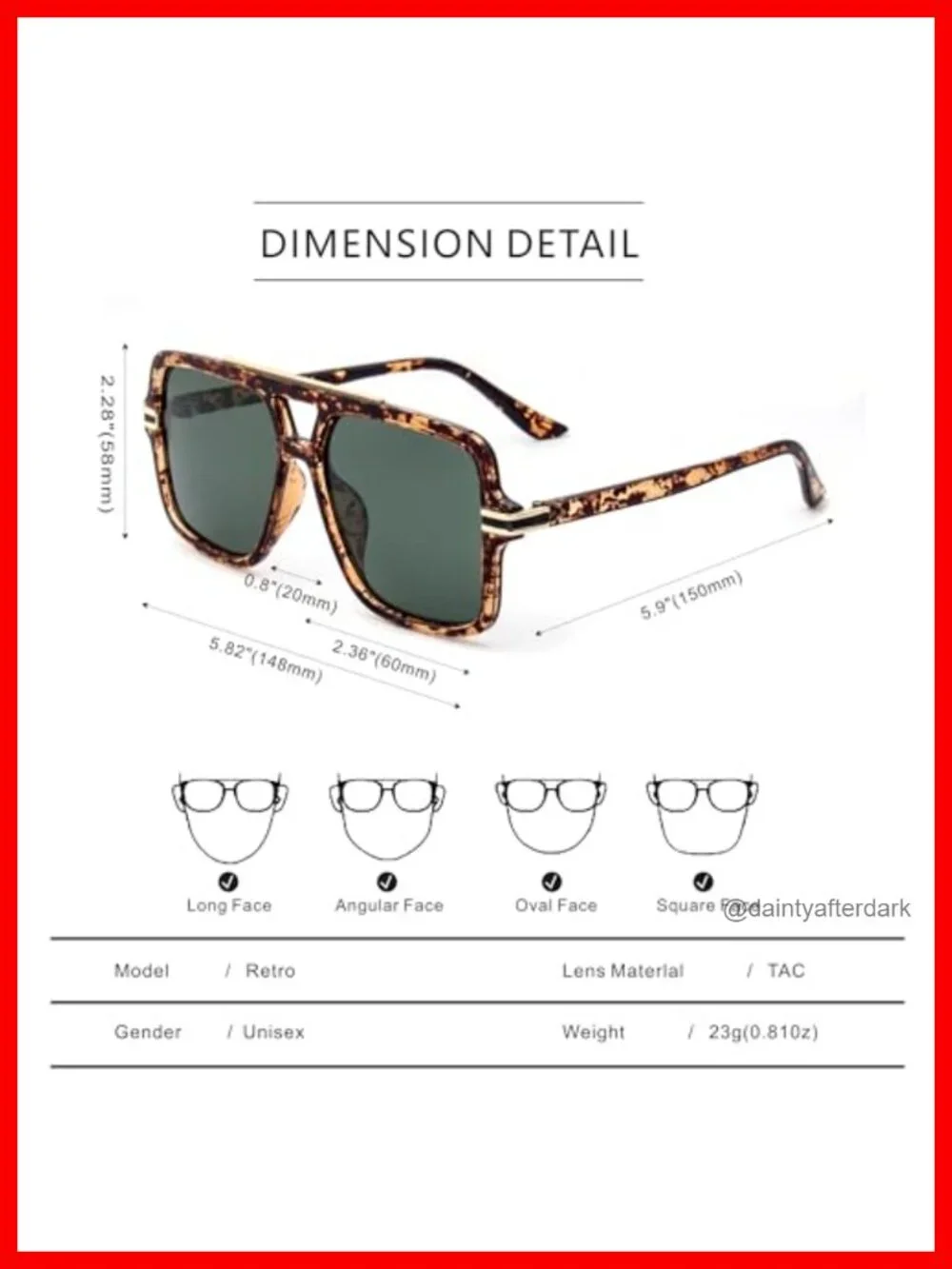Polarized Oversized Aviator Sunglasses for Women UV400 Protection